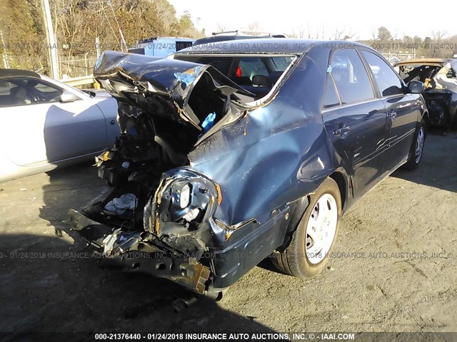 JTDBE32K220082942 - 2002 TOYOTA CAMRY LE/XLE/SE Dark Blue photo 4