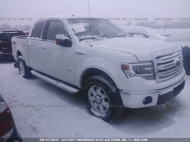 1FTFW1ET1DFB50672 - 2013 FORD F150 SUPERCREW WHITE photo 1