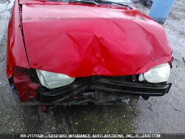 KNJLT05H2V6234693 - 1997 FORD ASPIRE RED photo 6