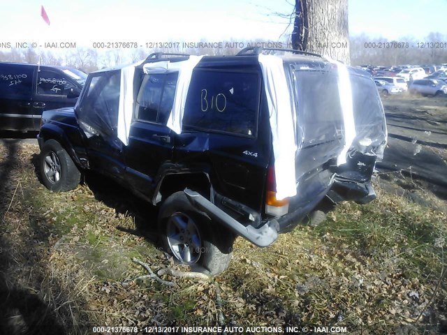 1J4FF68S5XL533515 - 1999 JEEP CHEROKEE SPORT/CLASSIC BLACK photo 3