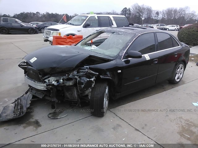 WAUAF78E57A017065 - 2007 AUDI A4 2/TURBO BLACK photo 2