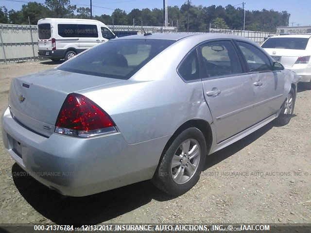 2G1WA5E32E1163583 - 2014 CHEVROLET IMPALA LIMITED LS SILVER photo 4