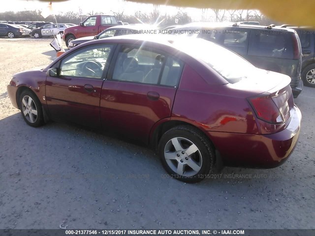 1G8AL55F47Z166463 - 2007 SATURN ION LEVEL 3 MAROON photo 3