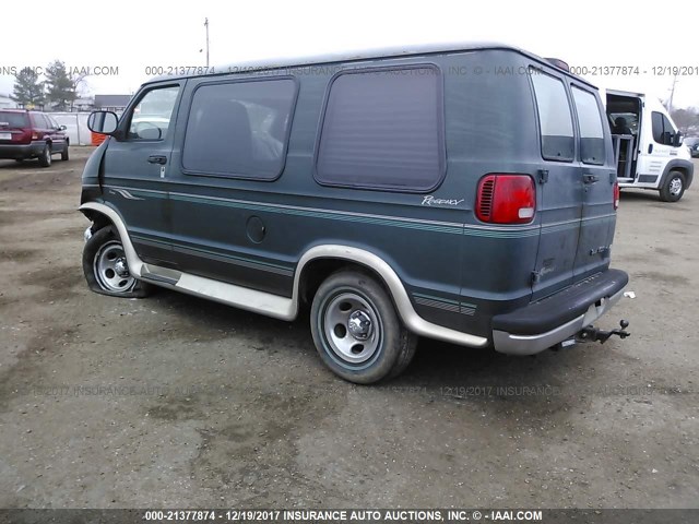 2B6HB11Y71K521776 - 2001 DODGE RAM VAN B1500 GREEN photo 3