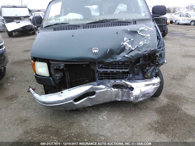 2B6HB11Y71K521776 - 2001 DODGE RAM VAN B1500 GREEN photo 6