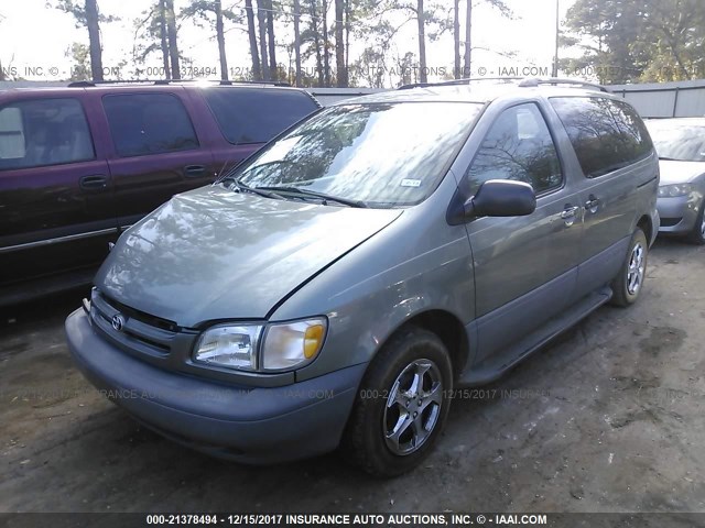 4T3ZF13C0WU008590 - 1998 TOYOTA SIENNA LE/XLE GRAY photo 2