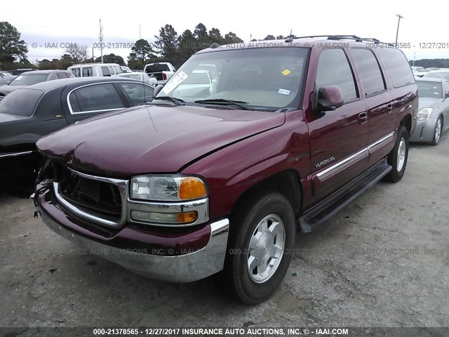 3GKEC16ZX5G102695 - 2005 GMC YUKON XL C1500 RED photo 2