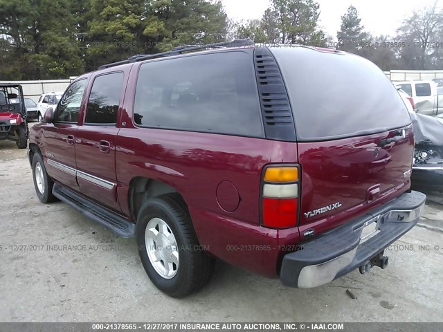 3GKEC16ZX5G102695 - 2005 GMC YUKON XL C1500 RED photo 3