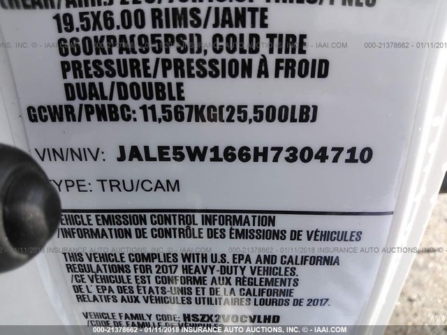 JALE5W166H7304710 - 2017 ISUZU NRR WHITE photo 10