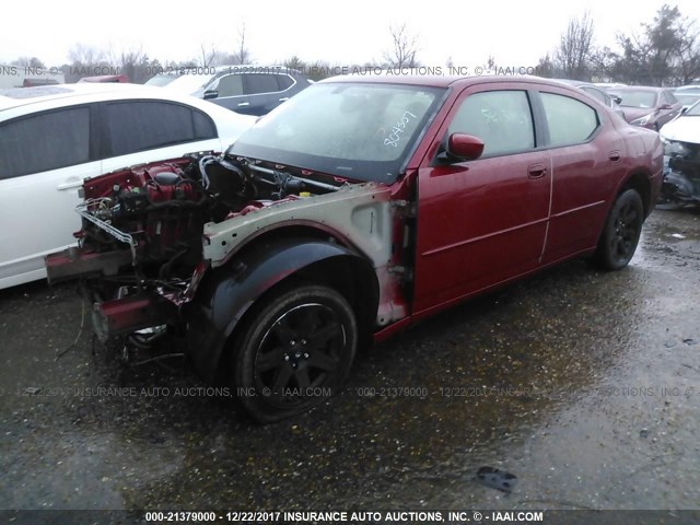 2B3KA53H97H616713 - 2007 DODGE CHARGER R/T RED photo 2