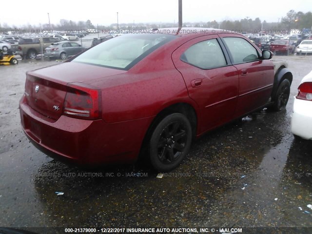 2B3KA53H97H616713 - 2007 DODGE CHARGER R/T RED photo 4