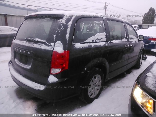 2C4RDGBG7FR508219 - 2015 DODGE GRAND CARAVAN SE BLACK photo 4