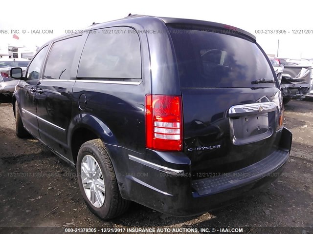 2A4RR5D11AR286584 - 2010 CHRYSLER TOWN & COUNTRY TOURING BLUE photo 3
