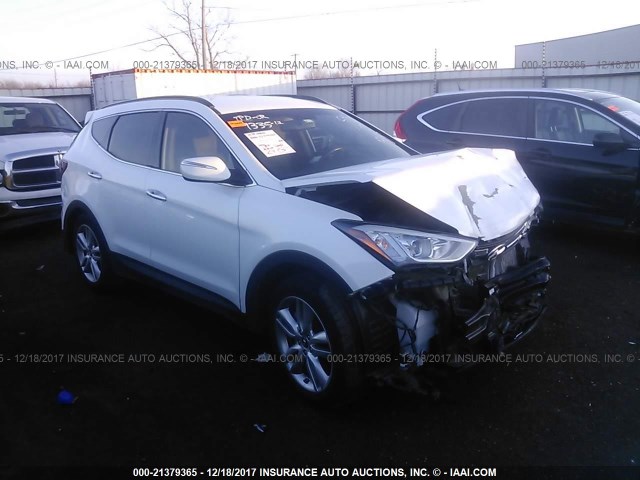 5XYZU3LA7EG226183 - 2014 HYUNDAI SANTA FE SPORT  WHITE photo 1