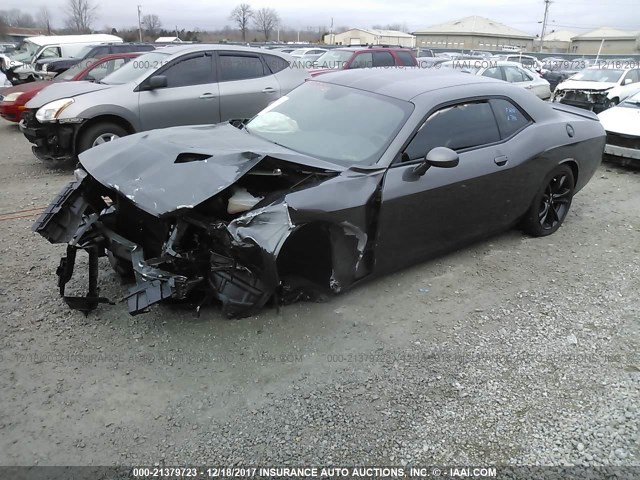 2C3CDZAG1HH554953 - 2017 DODGE CHALLENGER SXT GRAY photo 2