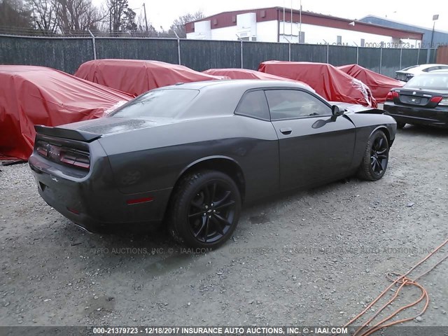 2C3CDZAG1HH554953 - 2017 DODGE CHALLENGER SXT GRAY photo 4