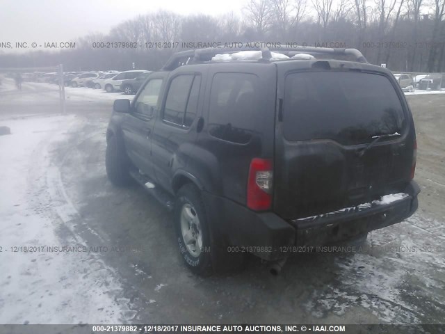 5N1ED28Y4YC554471 - 2000 NISSAN XTERRA XE/SE BLACK photo 3