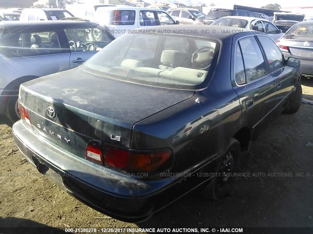 JT2BG12K5T0341304 - 1996 TOYOTA CAMRY DX/LE/XLE GREEN photo 4