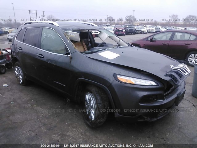 1C4PJMCBXFW739060 - 2015 JEEP CHEROKEE LATITUDE GRAY photo 1