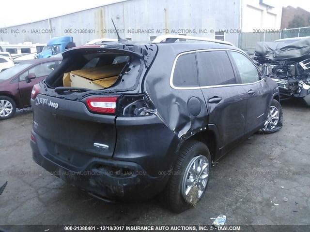 1C4PJMCBXFW739060 - 2015 JEEP CHEROKEE LATITUDE GRAY photo 4