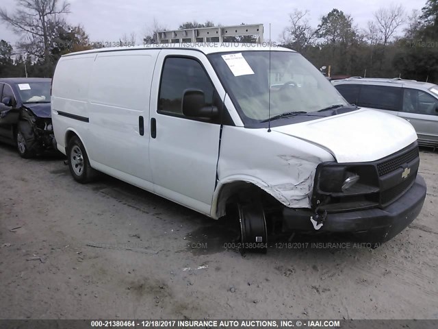 1GCSGAFX5B1107525 - 2011 CHEVROLET EXPRESS G1500  WHITE photo 1