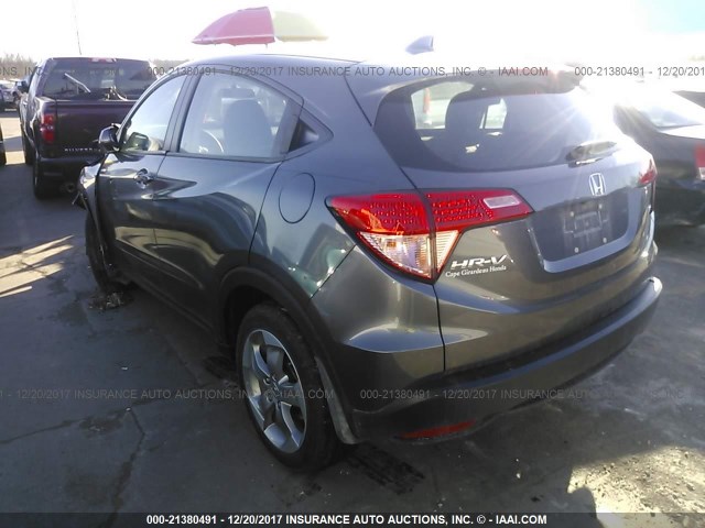 3CZRU6H3XGM758815 - 2016 HONDA HR-V LX GRAY photo 3