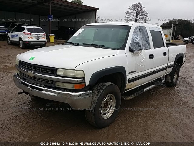 1GCGK13UX2F129912 - 2002 CHEVROLET SILVERADO K1500 HEAVY DUTY WHITE photo 2