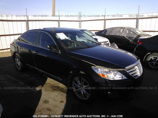 KMHGC4DF2BU139341 - 2011 HYUNDAI GENESIS 4.6L BLACK photo 1