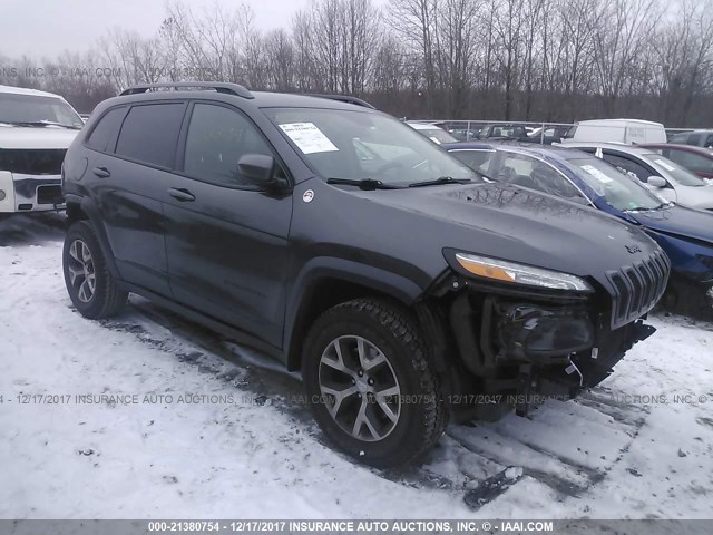 1C4PJMBS0FW608950 - 2015 JEEP CHEROKEE TRAILHAWK GRAY photo 1