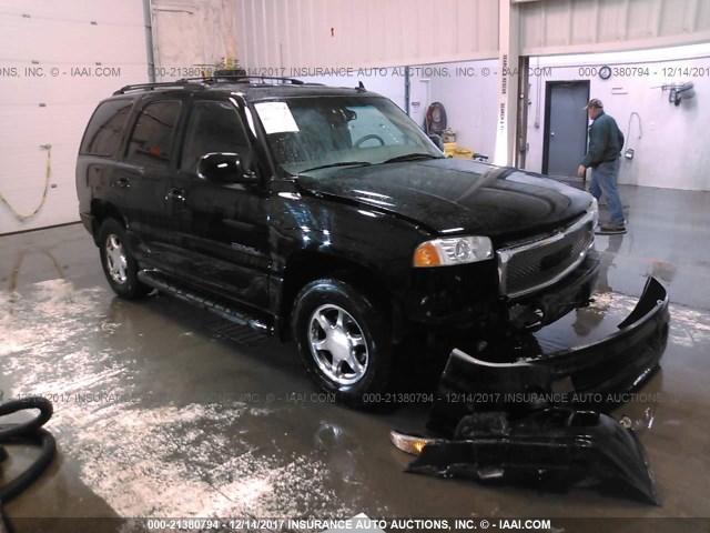 1GKEK63U66J117493 - 2006 GMC YUKON DENALI BLACK photo 1