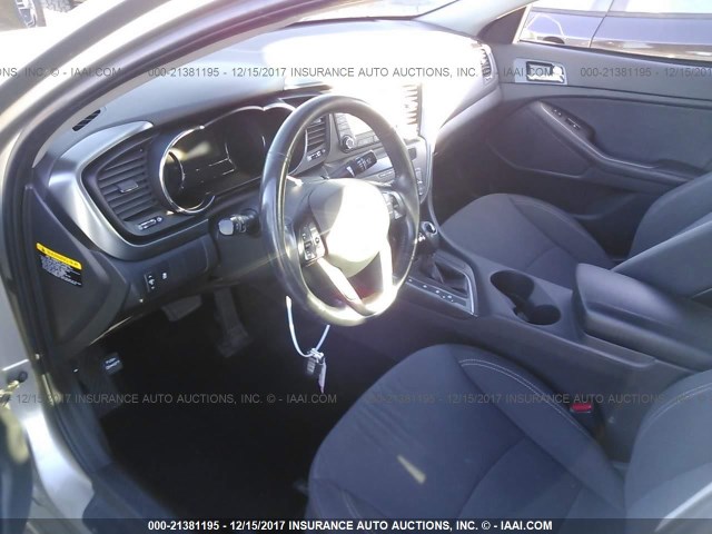 KNAGM4AD3D5047380 - 2013 KIA OPTIMA HYBRID SILVER photo 5