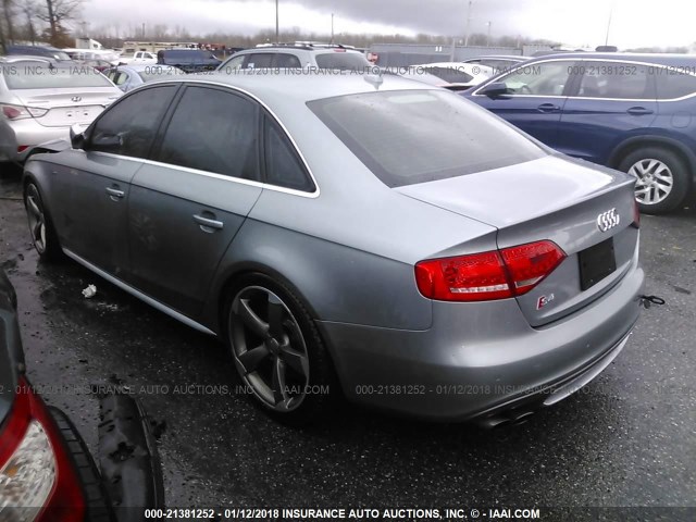 WAUBGAFL4BA155561 - 2011 AUDI S4 PREMIUM PLUS GRAY photo 3