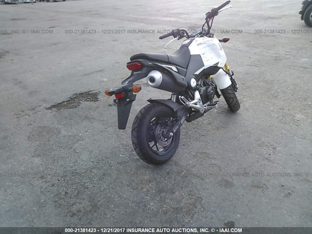 MLHJC6118F5108915 - 2015 HONDA GROM 125 WHITE photo 4