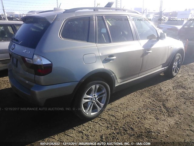 WBXPC93497WF20011 - 2007 BMW X3 3.0SI GOLD photo 4