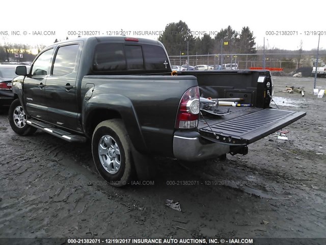 5TEJU4GN6AZ682384 - 2010 TOYOTA TACOMA DOUBLE CAB PRERUNNER GREEN photo 3