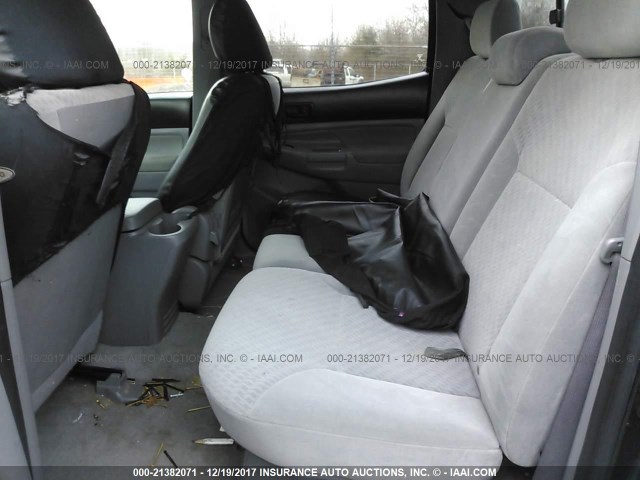 5TEJU4GN6AZ682384 - 2010 TOYOTA TACOMA DOUBLE CAB PRERUNNER GREEN photo 8