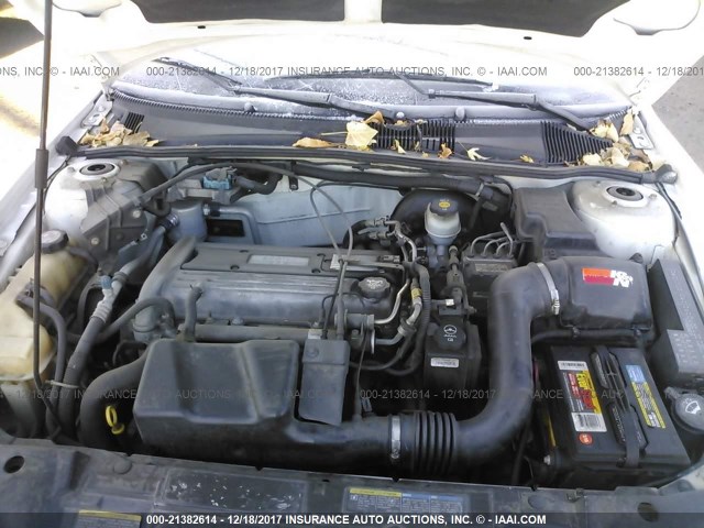 1G2JB12F337225339 - 2003 PONTIAC SUNFIRE WHITE photo 10