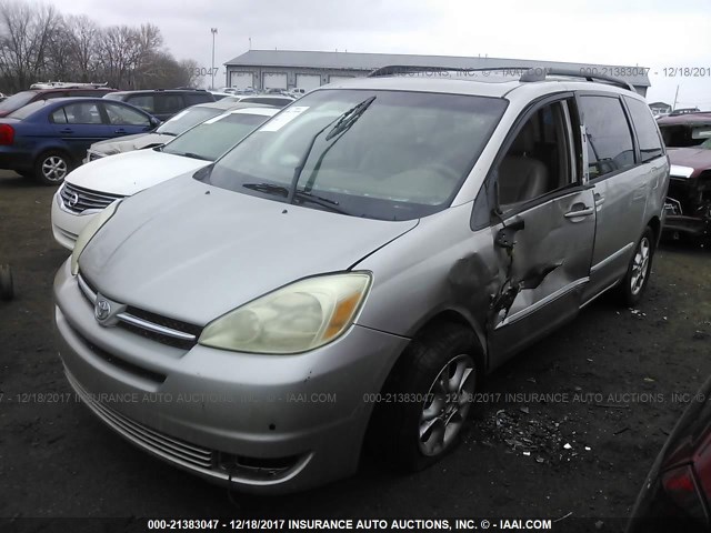 5TDZA22C34S147942 - 2004 TOYOTA SIENNA XLE/XLE LIMITED SILVER photo 2