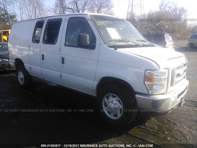 1FTNE2EW1DDA32521 - 2013 FORD ECONOLINE E250 VAN WHITE photo 1