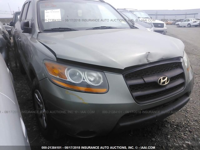 5NMSG73D89H244715 - 2009 HYUNDAI SANTA FE GLS GREEN photo 1