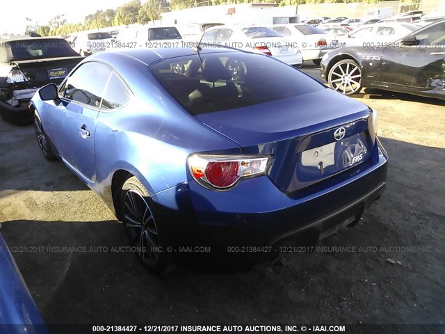 JF1ZNAA13E8708165 - 2014 TOYOTA SCION FR-S ლურჯი ფოტო 3