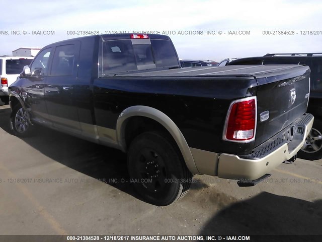 3C6UR5PL6EG147115 - 2014 RAM 2500 LONGHORN BLACK photo 3