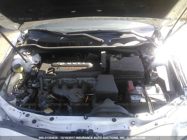 4T4BE46K89R106231 - 2009 TOYOTA CAMRY SE/LE/XLE WHITE photo 10
