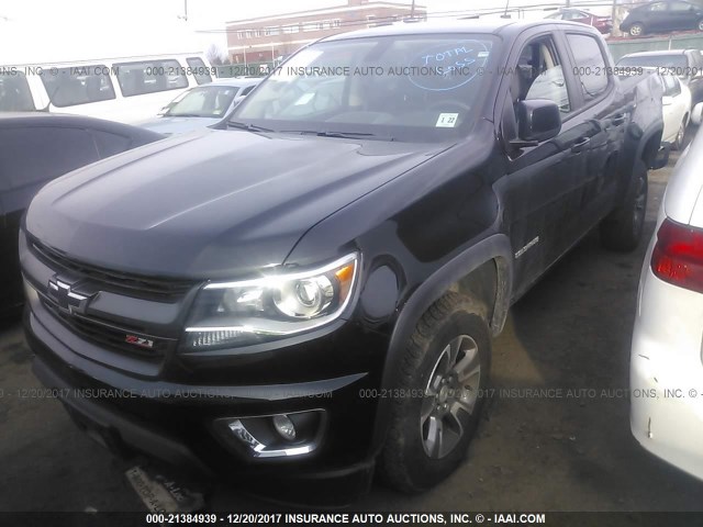 1GCGTDEN4H1147302 - 2017 CHEVROLET COLORADO Z71 BLACK photo 2