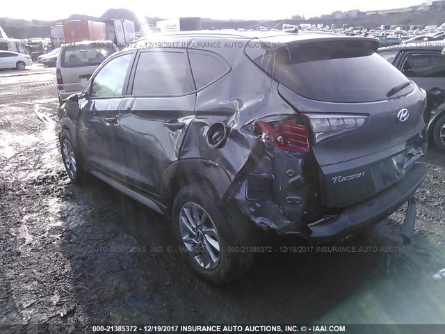 KM8J3CA49HU458067 - 2017 HYUNDAI TUCSON LIMITED/SPORT AND ECO/SE BLUE photo 3