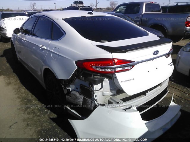 3FA6P0K92HR142885 - 2017 FORD FUSION TITANIUM WHITE photo 6