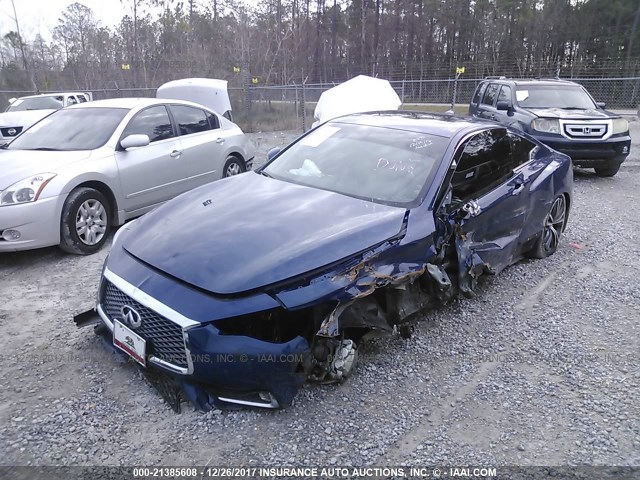 JN1EV7EK0HM362752 - 2017 INFINITI Q60 PREMIUM/SPORT BLUE photo 2