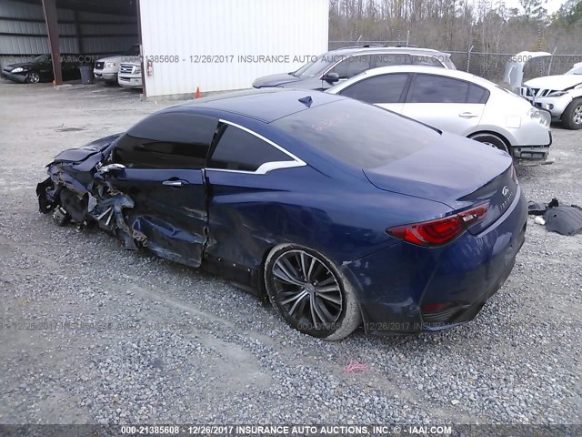 JN1EV7EK0HM362752 - 2017 INFINITI Q60 PREMIUM/SPORT BLUE photo 3