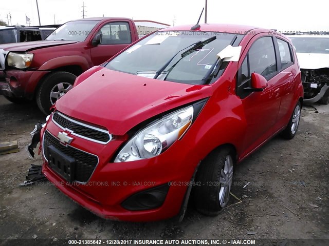 KL8CC6S94DC508472 - 2013 CHEVROLET SPARK 1LT RED photo 2