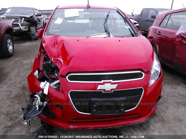 KL8CC6S94DC508472 - 2013 CHEVROLET SPARK 1LT RED photo 6